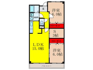 アフィデ古川の物件間取画像